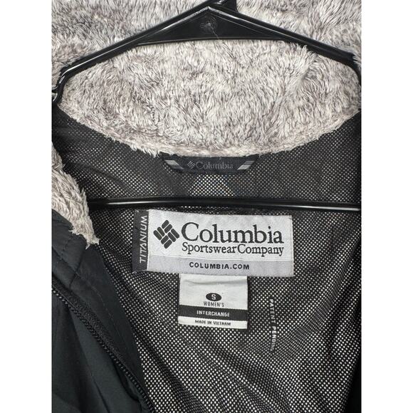 Columbia Titanium Jacket Small Womens Black Interchange Insulated Omni Heat - Picture 4 of 16